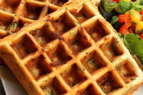 Savory Cheddar Waffles - Butternut Mountain Farm