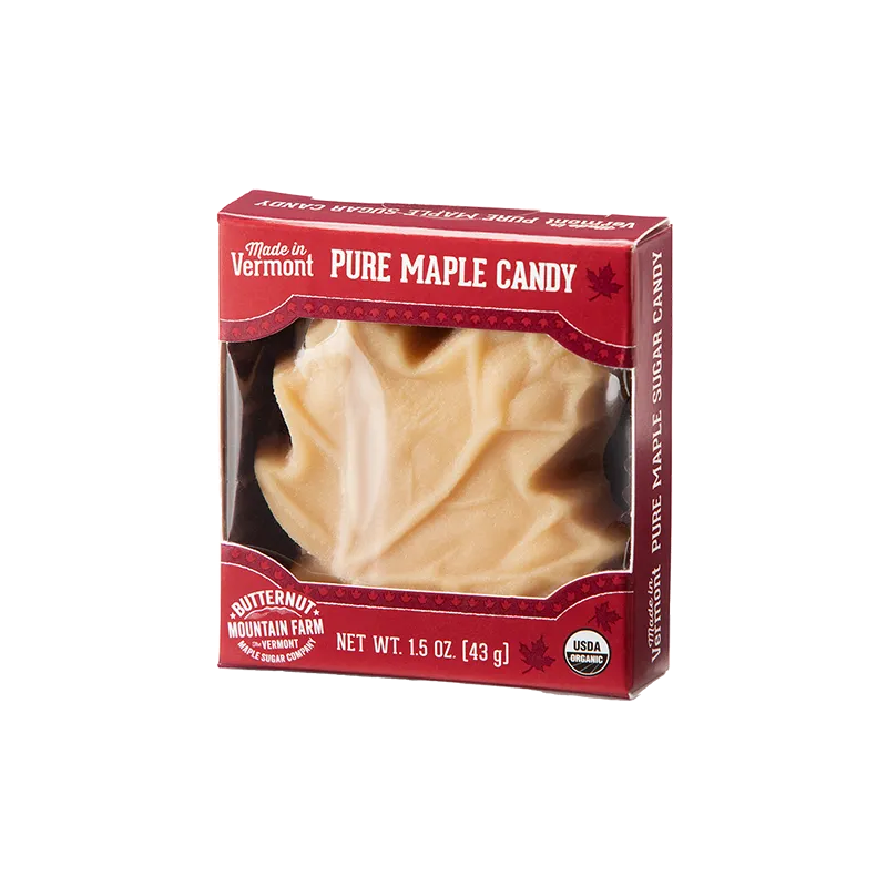 Maple Sugar Candy - Maple Leaf Shape - 1.5 oz Pure Maple Candy - Palmer  Lane Maple LLC