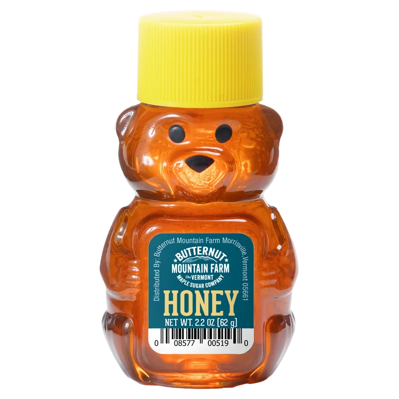 2.2 oz Pure Honey Bear Butternut Mountain Farm